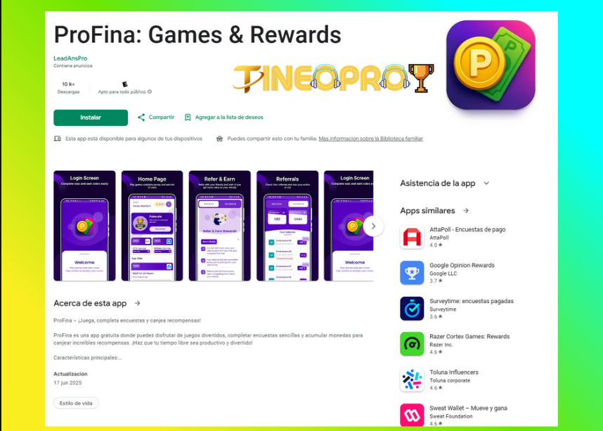 Las 3 mejores apps para dinero en PayPal y criptomonedas: ProFina y Earn Live (Play Store) 3 image 24